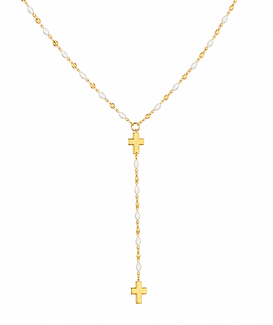 Collier croyance ‘’ Amor White ‘’
